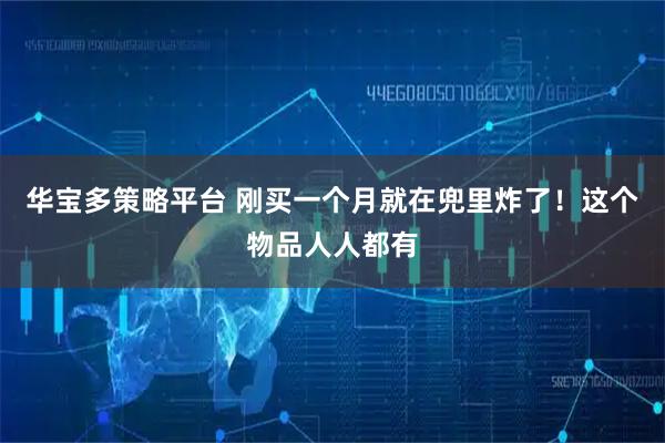 华宝多策略平台 刚买一个月就在兜里炸了！这个物品人人都有