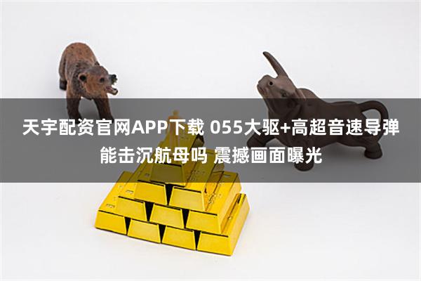 天宇配资官网APP下载 055大驱+高超音速导弹能击沉航母吗 震撼画面曝光