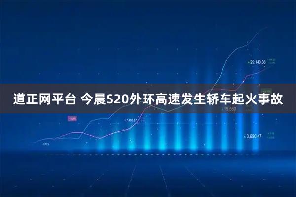 道正网平台 今晨S20外环高速发生轿车起火事故